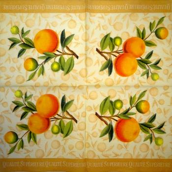 040 Zitronen, Orangen - 3-lagig - (orange) - Ihr